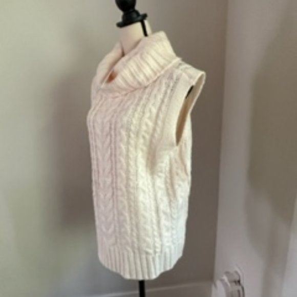 NWT - 525 America Sleeveless Cowl Neck Sweater Vest Size L - Picture 4 of 4